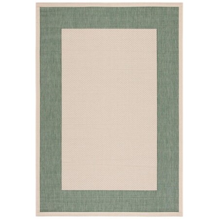 Safavieh 2 ft.-7 in. x 5 ft. Courtyard Rectangle Area Rug Beige & Dark Green CY7987-32212-3